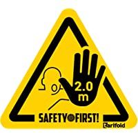 Tarifold Es 197855 - Pack 4u. Señalización Adhesiva para Suelo&quot-STOP- mantenga distancia de Seguridad&quot- - Antideslizante y…